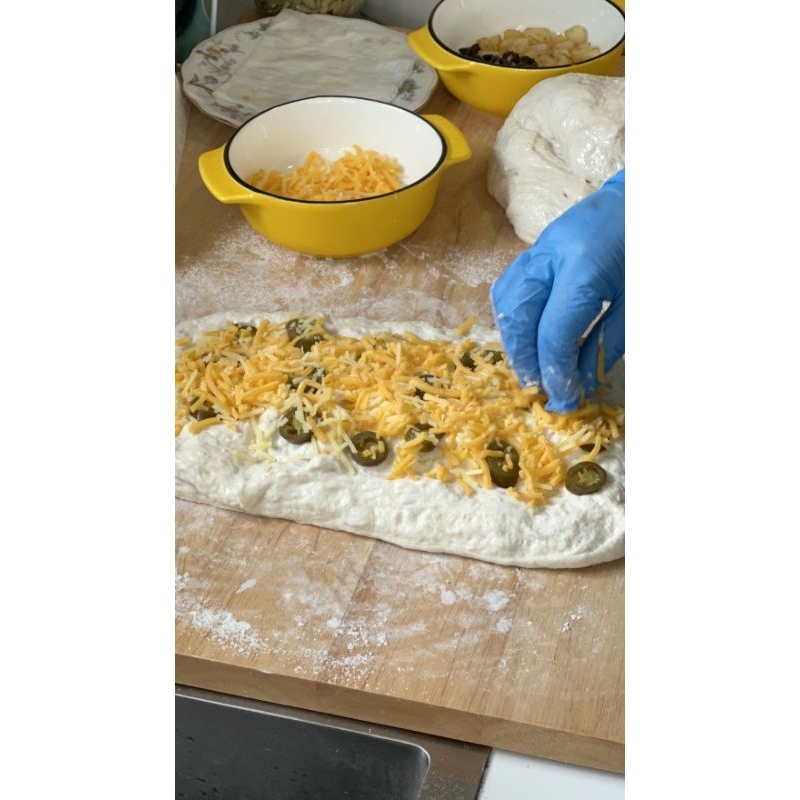Sourdough bread Jalapeno & Cheddar.