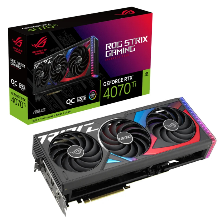 VGA (การ์ดแสดงผล) ASUS ROG STRIX GEFORCE RTX 4070TI 12GB GDDR6X OC EDITION