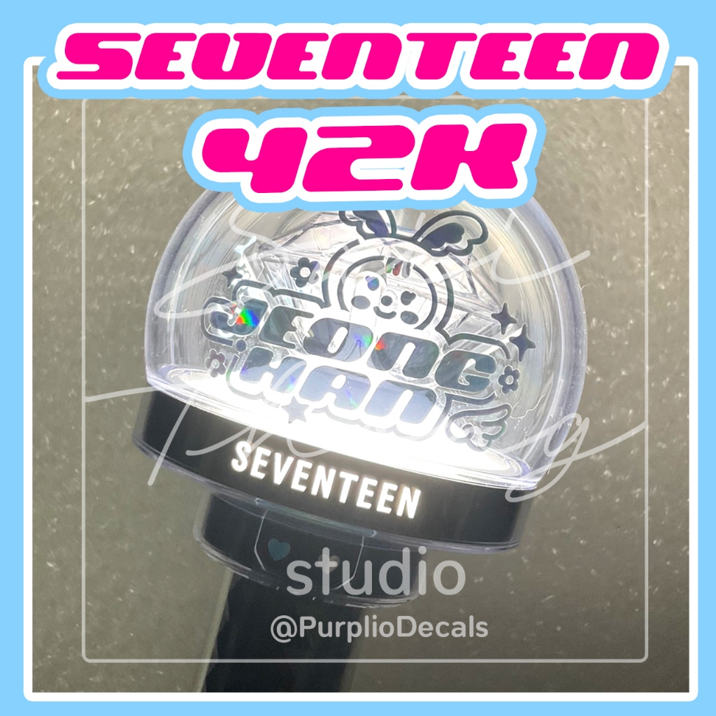 #สติ๊กเกอร์ติดแท่งไฟ #SEVENTEEN [#CARATBONG] Light Stick Decals - [Y2K]