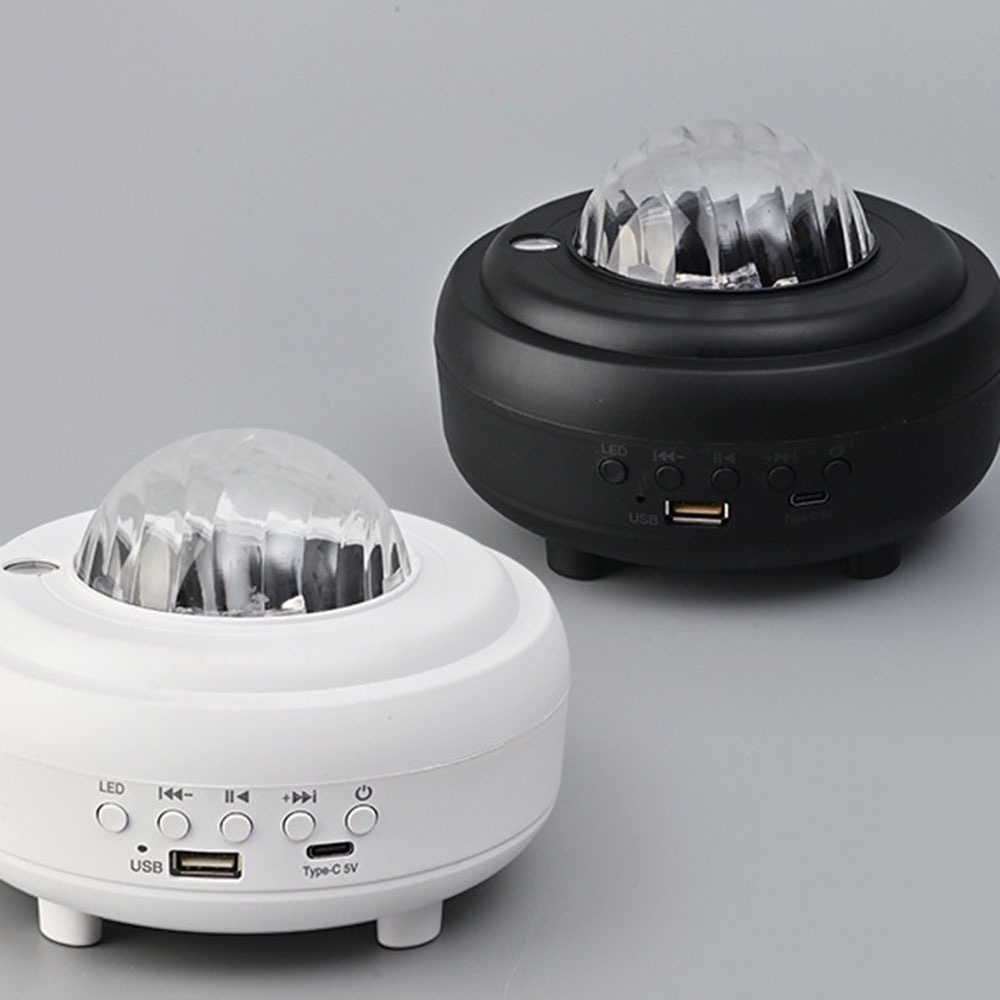 โคมไฟฉายเเสง รูปดวงจันทร์ 7 โหมด รุ่น XY-899LED พร้อมลําโพงไร้สาย มี2สีขาว/ดำ