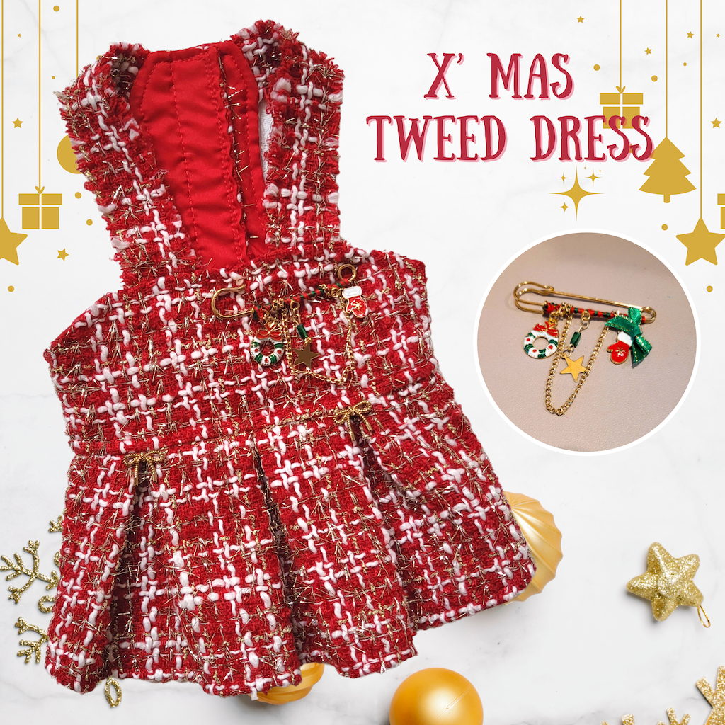 Dogster & Pals: X' Mas Tweed Dress