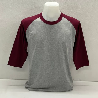 เสื้อสโลปแขนสามส่วนแนววินเทจผ้าท้อปดรายแขนสลับสีทูโทนมีหลายไซร์ใส่ใด้ทั้งชายหญิง