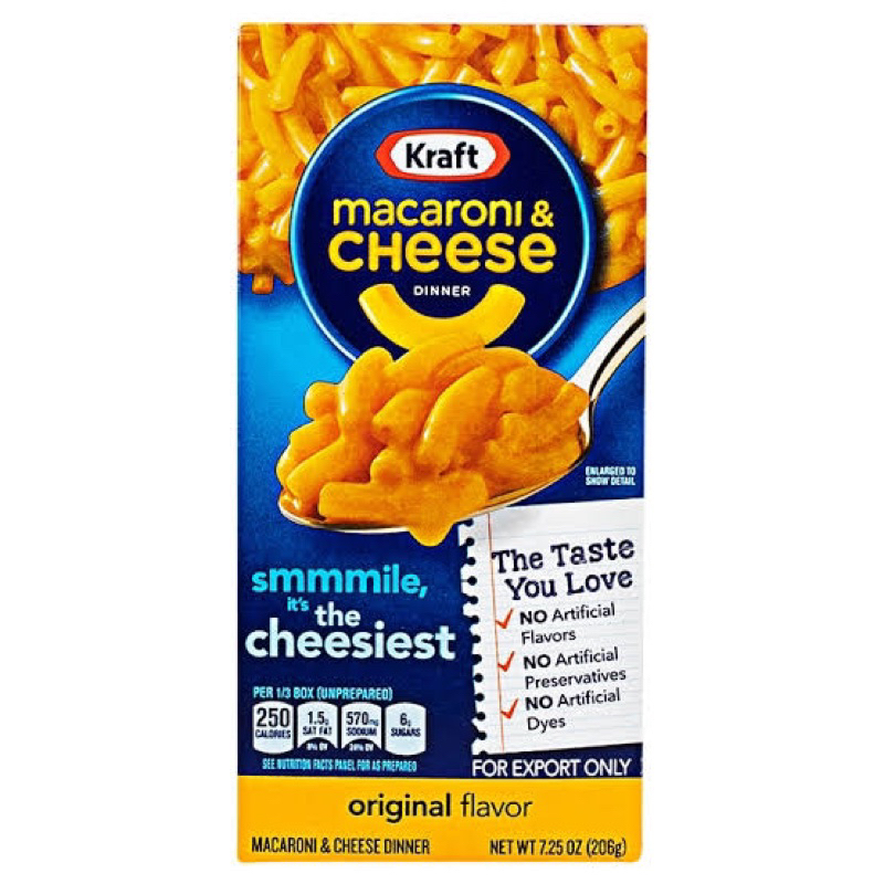 Kraft macaroni & cheese 206g. คราฟท์มักกะโรนีแอนด์ชีส จากUSA🇺🇸