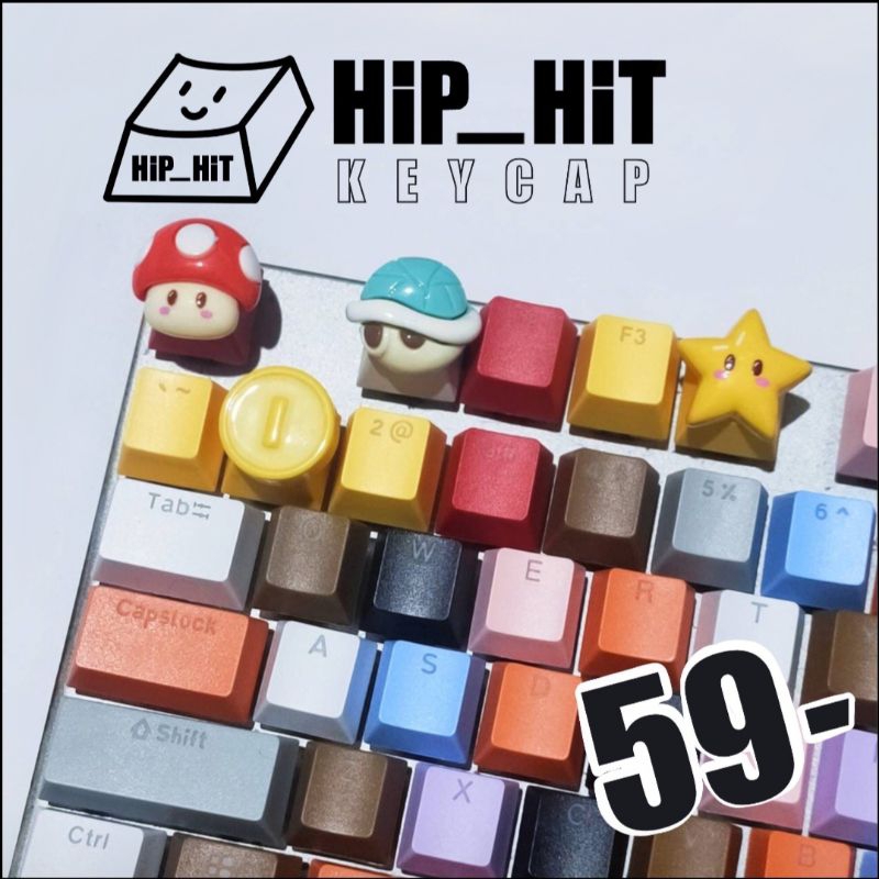 KEYCAP คีย์แคป ชุด ปุ่มกด มาริโอ้ น่ารักๆ เริ่มต้น 59บาท