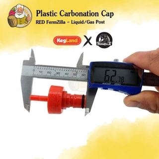 [Kegland] ฝาคาร์บอเนต สำหรับถังหมัก FermZilla Liquid / Gas Plastic Carbonation Cap RED / YELLOW