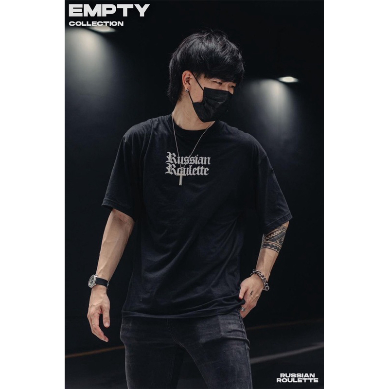 เสื้อยืด oversize รุ่น EMPTY ทรงสวย ใส่สบาย สายสตรีทต้องมี