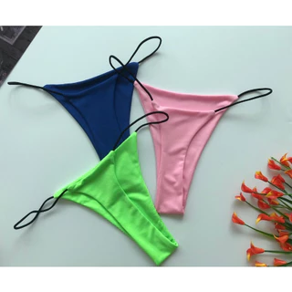 A-134 กางเกงในผู้หญิง สายสปาเก็ตตี้ สีพื้น เซ็กซี่ พร้อมส่ง