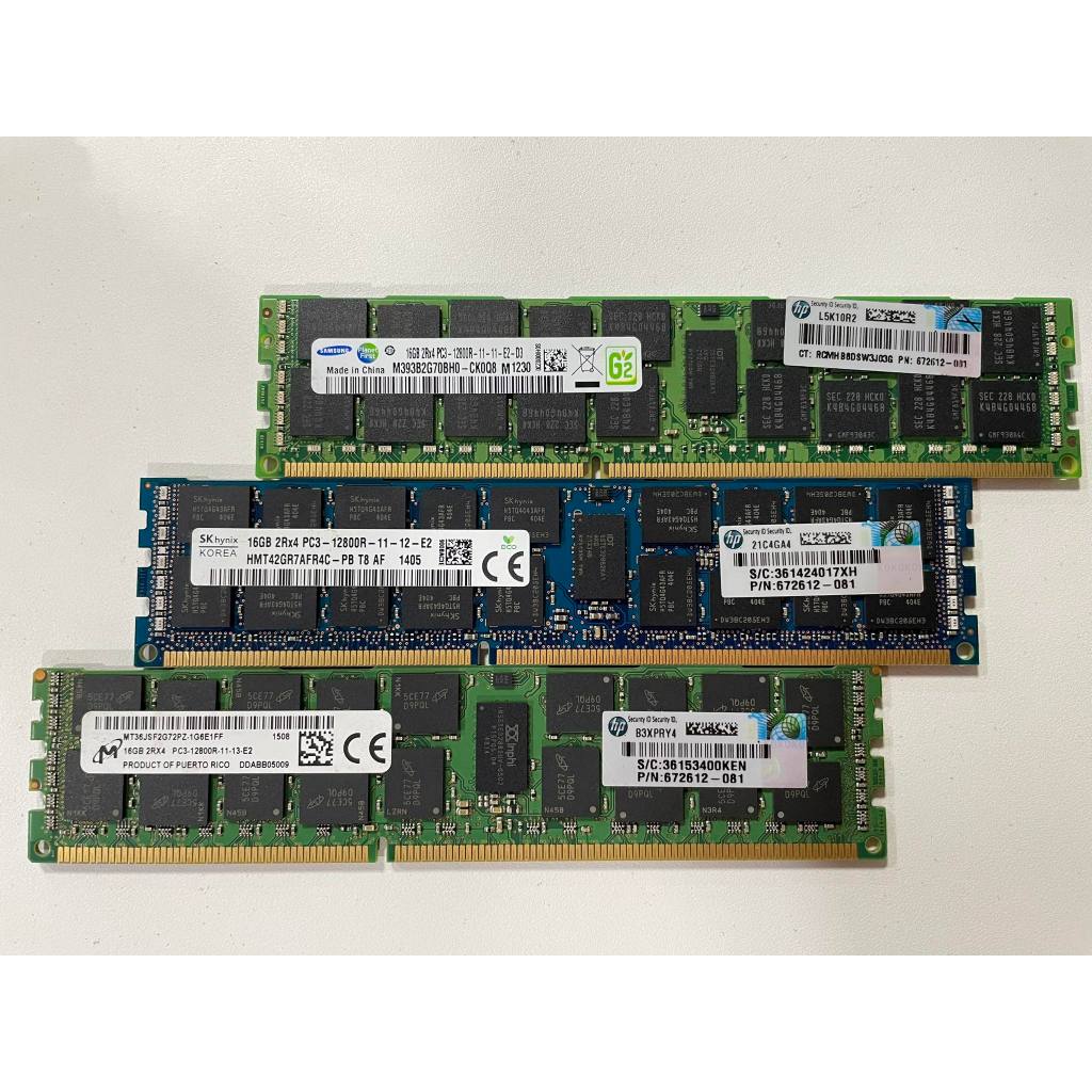 The1part RAM ECC DDR3 16GB PC3-12800R | SAMSUNG | Micron | Hynix