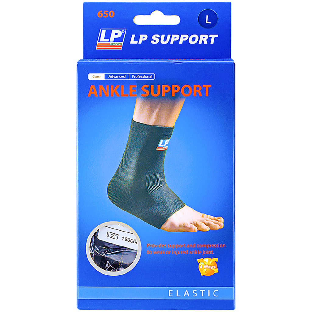 [ของแท้ 100%] LP SUPPORT 650 ผู้ชาย/ผู้หญิง ที่รัดข้อข้อเท้า ซัพพอร์ทข้อเท้า พยุง รัด กล้ามเนื้อ บาดเจ็บ ANKLE SUPPORT
