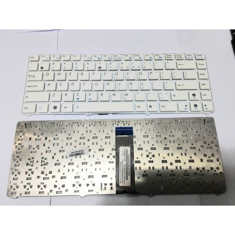 คียบอร์ด Asus 1215 1215N 1215P 1215T 1215B 1215BT 1225B แบบฝั่ง สีขาว อังกฤษ ฟรีสติ้กเกอร์ไทย