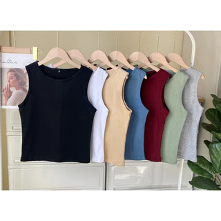[P1Y] เสื้อแขนกุดรุ่นยาว ผ้าไม่บางใส่สบาย แมชง่ายจึ้งทุกลุค