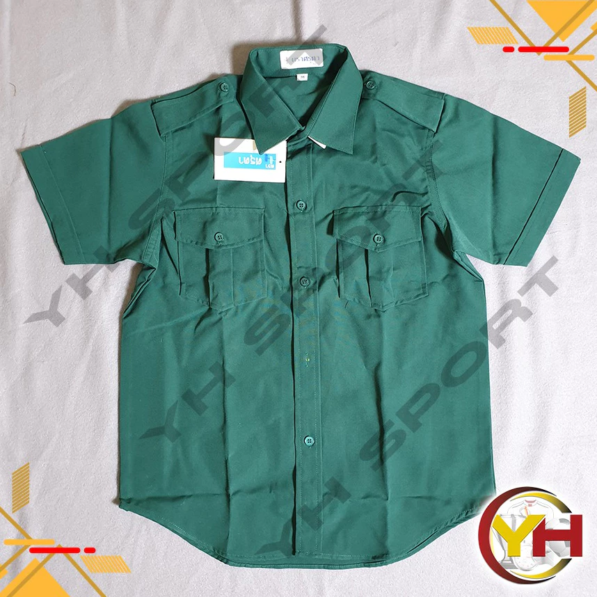 เสื้อเนตรนารี ตรา ศรุตา สีเขียวกลาง ทรงสวย ผ้าโทเรเกรดพรีเมี่ยม ใส่สบาย❌ขายแยกแค่เสื้อ❌ 🎈[พร้อมส่ง🌷]