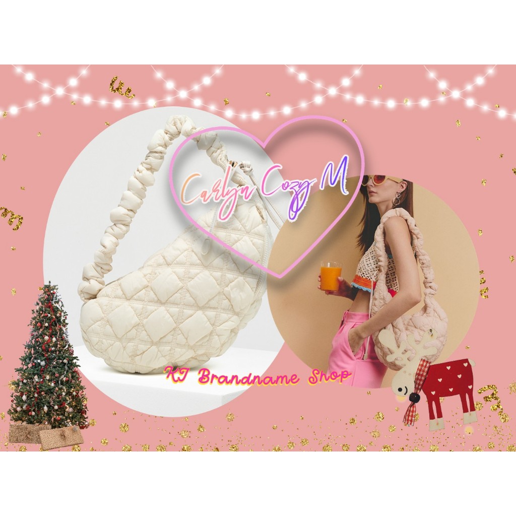 🏳️‍🌈[พร้อมส่ง!! สี Ivory + ถุงกระดาษคารีน🎄 (Cozy M & L) CARLYN Bag ของแท้ 100% จาก Korea