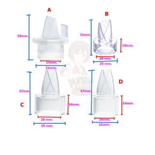 อะไหล่เครื่องปั้มนม วาล์วปากเป็ด มีหลายขนาดเทียบใช้งานได้หลา…
