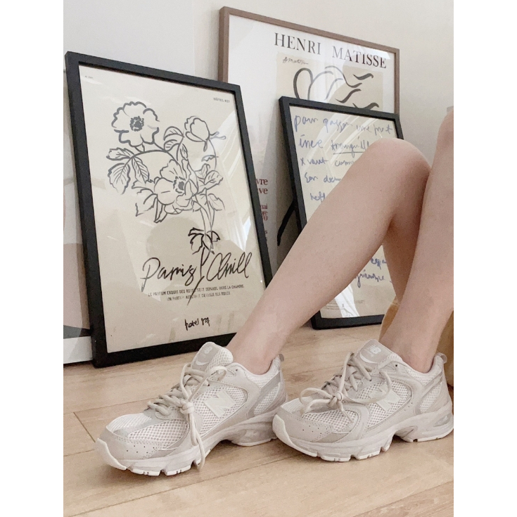 New Balance NB 530 ชานมอ่อน รองเท้าผ้าใบ ของแท้ 100 %