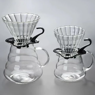 [C004]ดริปเปอร์ V60 วัสดุแก้ว แท้จากญี่ปุ่น 1-2 ถ้วย/2-4ถ้วย Glass Dripper