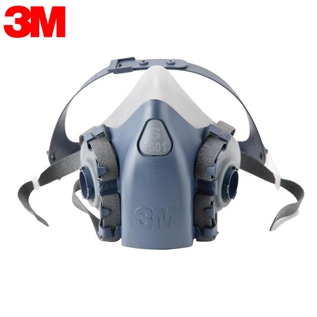 3M™Half Facepiece Respirator หน้ากากครึ่งหน้าชนิดไส้กรองคู่ รุ่น 7501,7502 7503