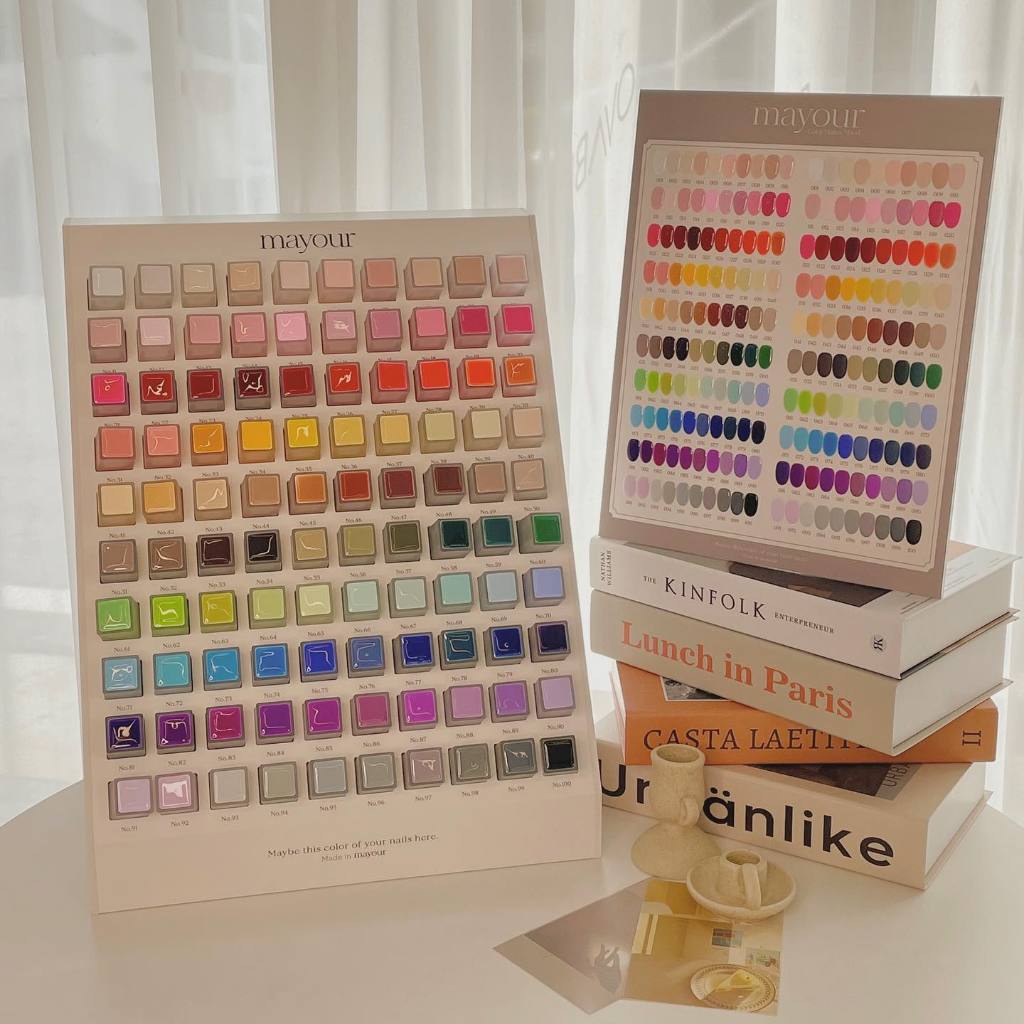 MAYOUR 100 COLOR FULL SET เซตสีเจล 100 สี สีทาเล็บ น้ำยาทาเล็บเซตใหญ่ สีสวยครบครันพร้อมชาร์ต เหมาะสำ