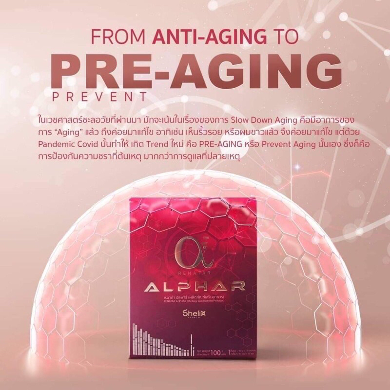เรนาต้าอัลฟ่า Renatar Alphar  ล็อตใหม่ล่าสุด กระตุ้นการสร้าง NAD+ ใช้คอลลาเจน5ไทป์ BBF.2024 ของแท้10