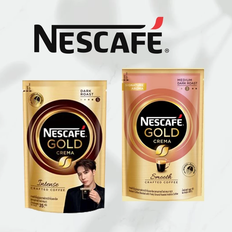 NESCAFÉ Gold Crema เนสกาแฟ โกลด์ เครมมา ขนาด 35 กรัม เนสท์เล่ ((ถุง))