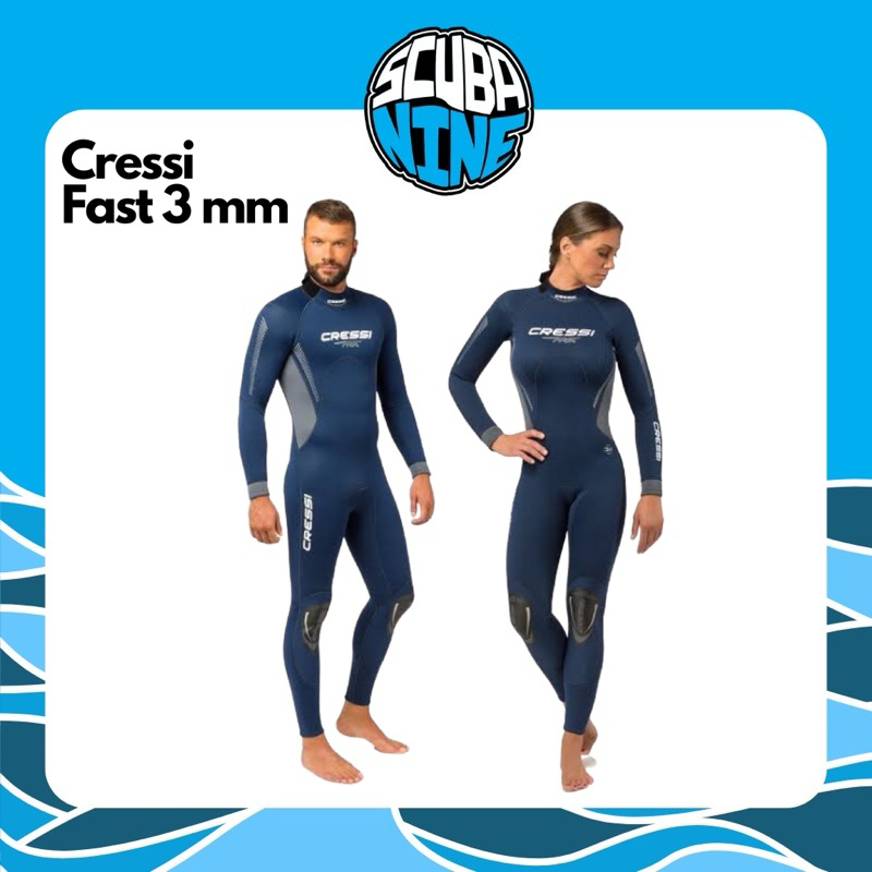 เวทสูท cressi รุ่น fast wetsuit ขนาด 3 MM มีทั้งผู้ชาย และ ผู้หญิง