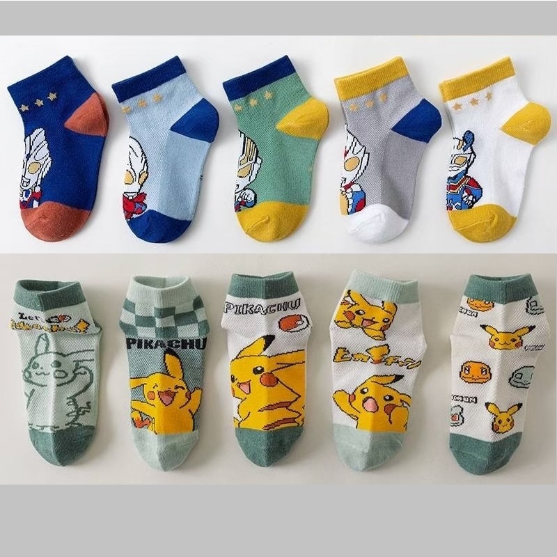 💥พร้อมส่ง💥 ถุงเท้าเด็ก (แพ็ค 5 คู่) ลายการ์ตูน สำหรับเด็กผู้ชายและผู้หญิง อายุ 1-5 ปี - รูปที่ 2