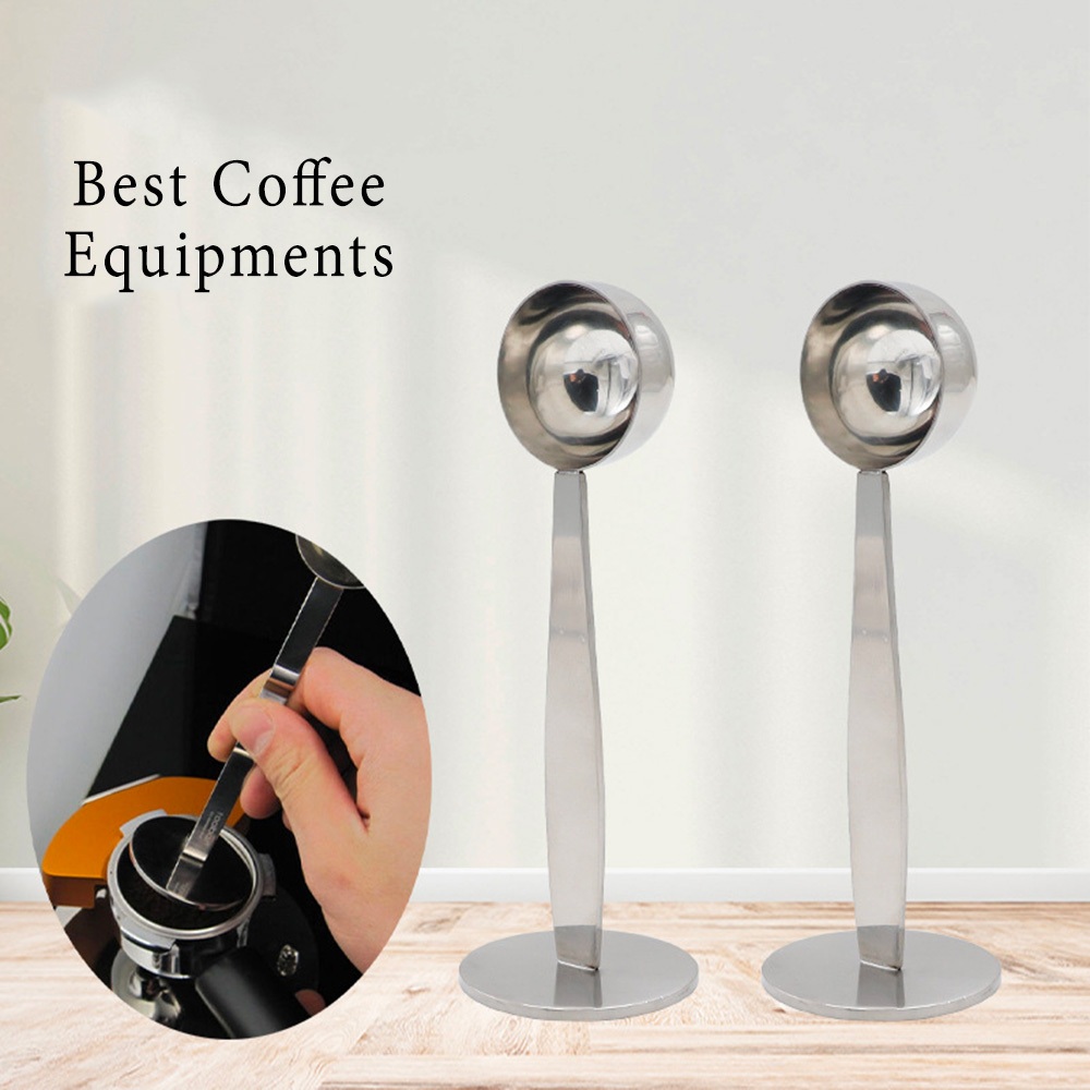 พร้อมส่ง｜ช้อนตักกาแฟ ที่กดกาแฟ 2in1 ด้ามช้อนกดกาแฟได้ ฐานตั้งได้ Coffee Spoon ช้อนตวงกาแฟ เอสเพรสโซ่
