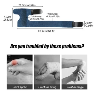 ดามนิ้วมือเสริมแกนโลหะ มีสายรัดกันหลุด sports นิ้วชี้ นิ้วกลาง นิ้วนาง นิ้วก้อย finger splint aluminium bar non-flexible