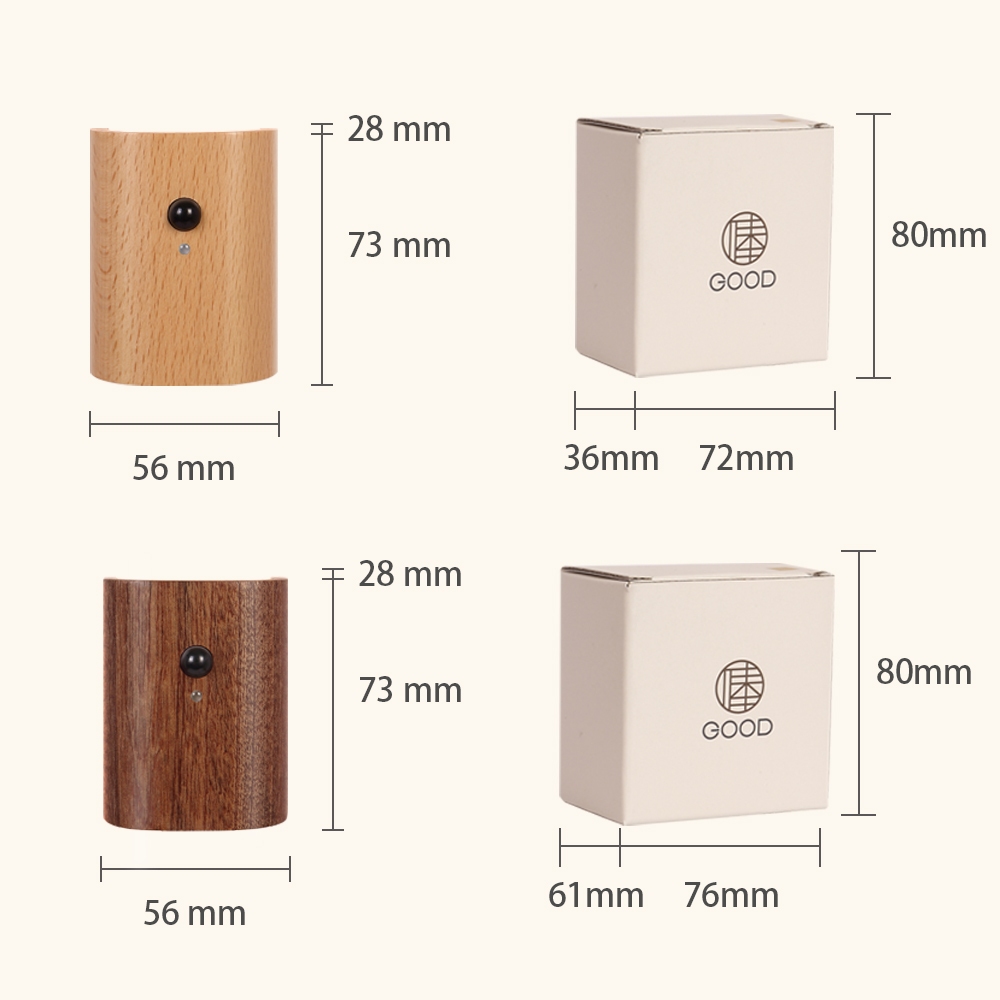 แสงเซ็นเซอร์ร่างกายมนุษย์, ไฟกลางคืน, เซ็นเซอร์กลางคืน, การดูดซับแม่เหล็ก, ติดผนัง, แสงอบอุ่น - รูปที่ 7