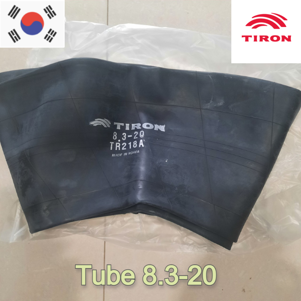 TIRON ยางในรถไถขอบ 20 นิ้ว 8.3-20 คุณภาพสูงจากเกาหลี สำหรับรถไถ รถแทรกเตอร์ คูโบต้า ยันม่า นิวฮอลแลน