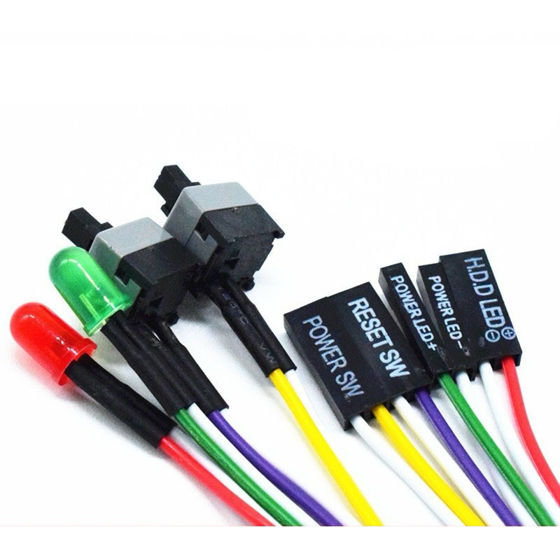 ชุดสายซ่อมปุ่ม Power -Reset เคสคอมพิวเตอร์  Front Panel Computer Case Repair