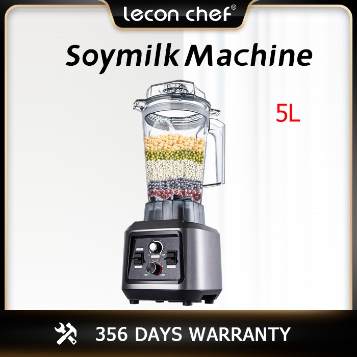 Leconchef Commercial 5L 1500W Soymilk Machine Juicer Blender Ice Machine Soybean Milk Machine Freshly