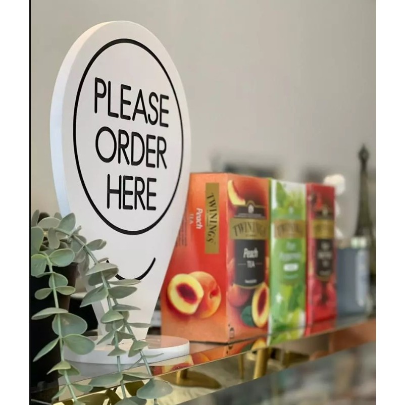 ป้าย Please order here ป้าย Please pay here ป้าย  k10-sign05