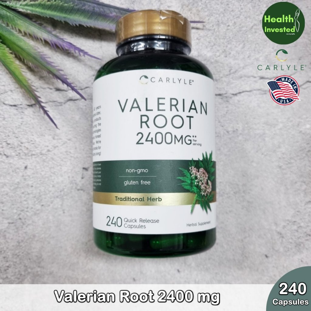 <Carlyle> Valerian Root 2400 mg 240 Quick Release Capsules วาเลอเรี่ยน
