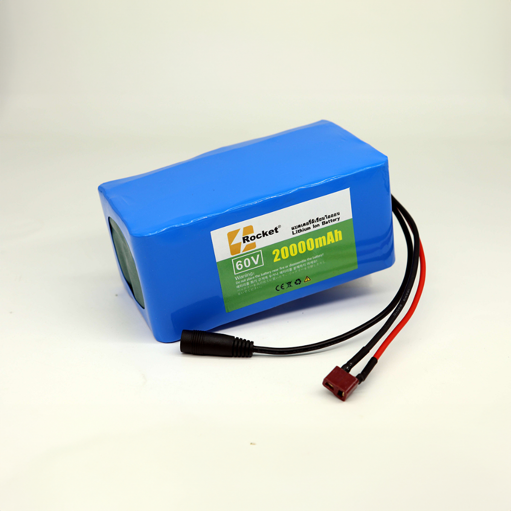 แบตเต็ม พร้อมแผงป้องกันวงจรแบตเตอรี่ลิเธียม 18650 พร้อมสาย 60V 20AH แบตเตอรี่ แบบติดตั้งในตัว 67.2V li ion battery - รูปที่ 4