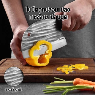 มีดสไตล์ญี่ปุ่น มีดทำครัว ชุดปังตอ(ด้ามพลาสติก) มีดปังตอสับกระดูก มีดแล่ เกรดพรีเมี่ยม สแตนเลสคุณภาพดี มีดหั่นหมู