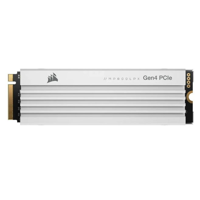 1 TB SSD (เอสเอสดี) CORSAIR MP600 PRO LPX - PCIe 4x4/NVMe M.2 2280 (WHITE) (CSSD-F1000GBMP600PLPW)
