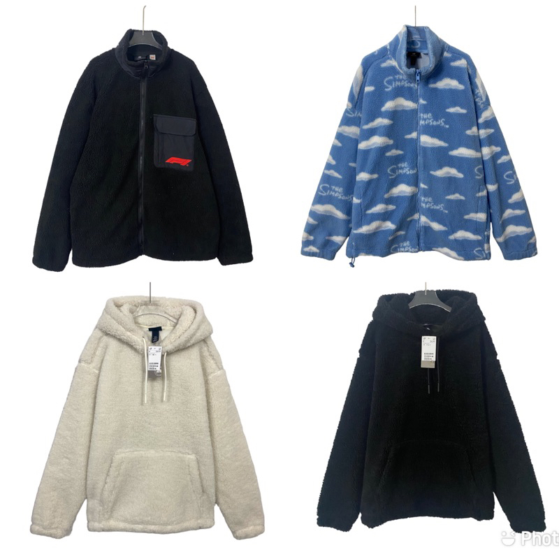 H hoodie teddy & Zipper เสื้อแขนยาวฮู้ดดี้ ของแท้ %