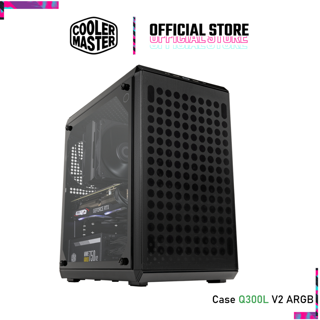Cooler Master Case Q300L V2 ARGB (Q300LV2-KGNN-S01) เคสคอมพิวเตอร์