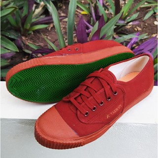 Convoy รองเท้าผ้าใบนักเรียนสีน้ำตาล รองเท้านักเรียน รองเท้าล…