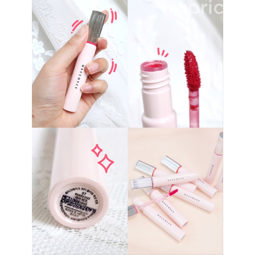 แท้💯พร้อมส่ง Wakemake Water Blurring Fixing Tint (NEW) มี 20สี ลิปทินต์ฟินิชแมตต์ ไม่แห้ง สีชัดแน่น ติดทนนาน - รูปที่ 5