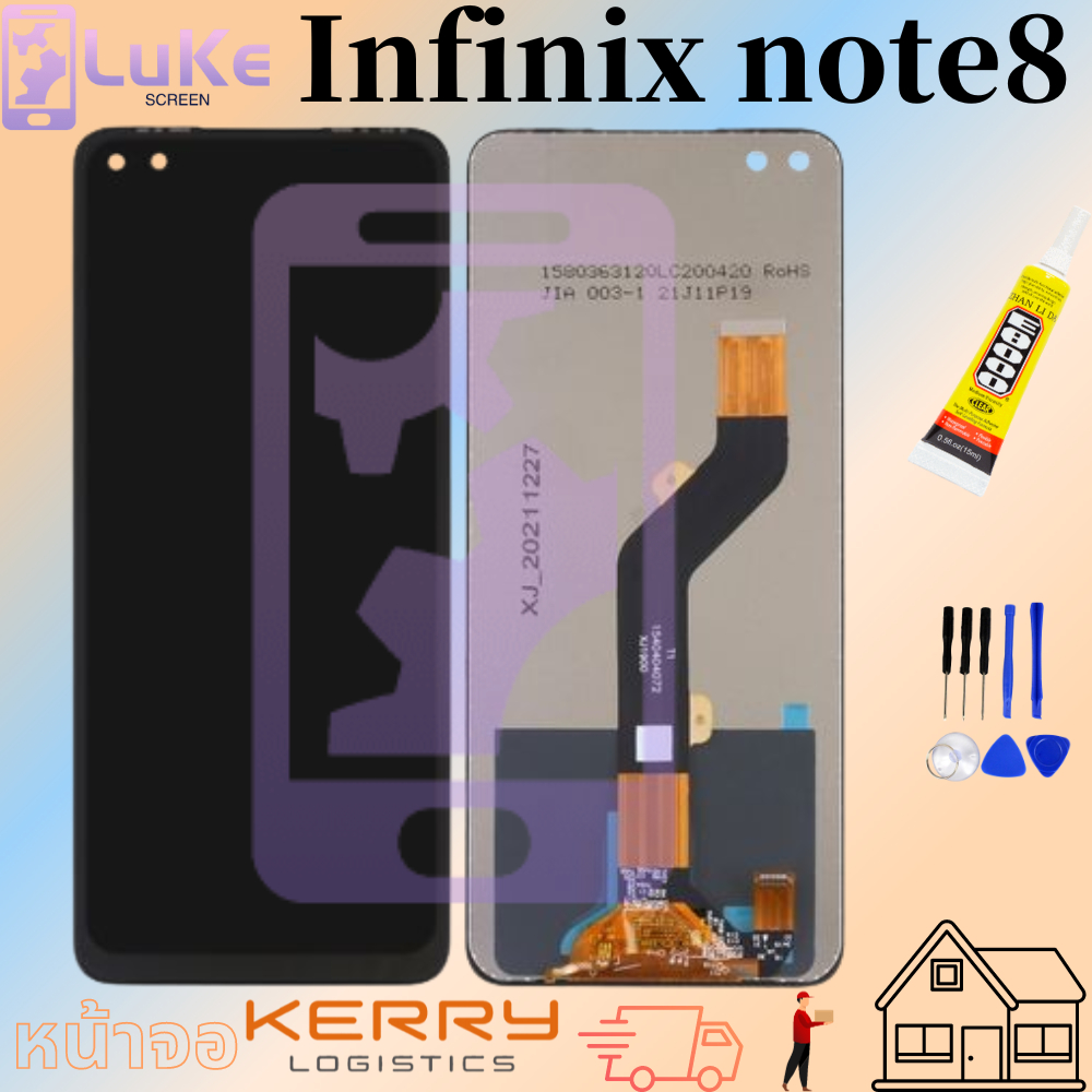 Luke หน้าจอ LCD Infinix Note 8 Note8 X692 (จอแสดงผลพร้อมทัชสกรีน)