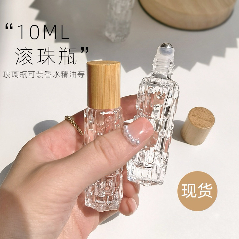 ‼️พร้อมส่ง‼️ขวดน้ำหอมเปล่า แบบลูกกลิ้ง ขวดแก้ว ขนาด10ml