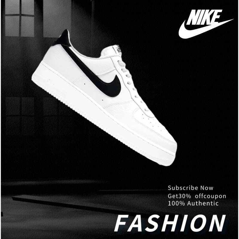 Nike Air Force 1 Low (Black white) ของแท้ 100%