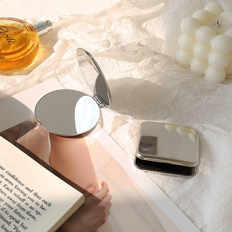 LuckyE กระจกพกพา กระจกพับ กระจกสไตล์เกาหลี ขนาดกระทัดรัด - รูปที่ 2