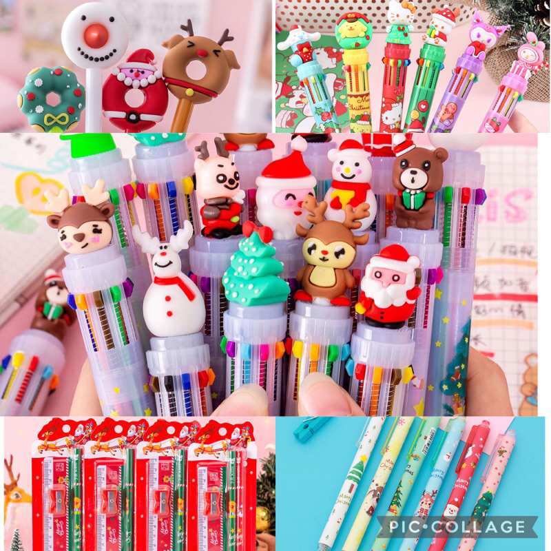 *พร้อมส่ง* NEW2025✨คริสมาส ⛄️ปากกา ดินสอ ยางลบ ของขวัญ Xmas gift  ✨