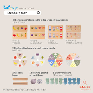 Taf Toys บิงโกอันแรกของลูกน้อย My 1st Bunny Bingo ของเล่นเสริมพัฒนาการ 24 เดือน ขึ้นไป รูปที่ 8