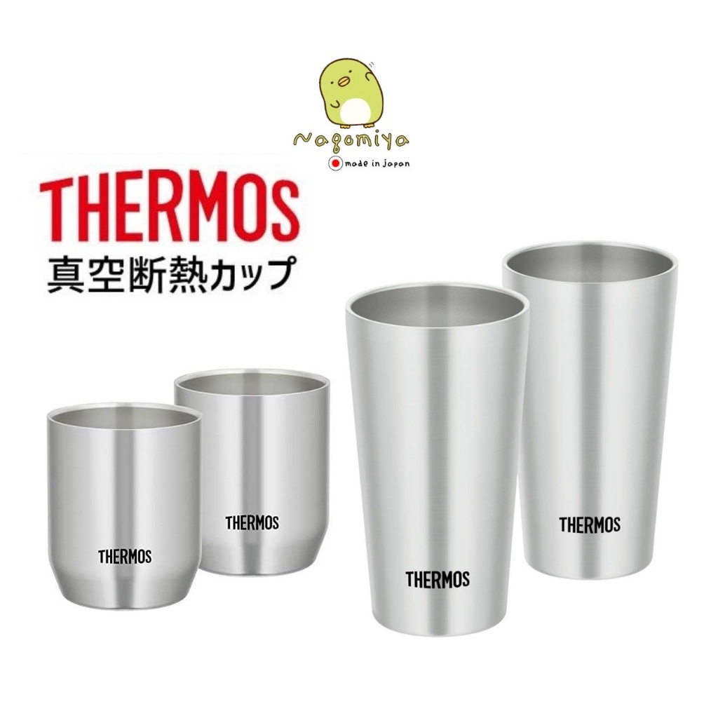 Thermos Vacuum Insulation Cup (2 ใบ) แก้วน้ำสแตนเลส 2 ชั้น 280ml, 400ml เทอร์มอส ถ้วยสแตนเลสฉนวนสุญญากาศ