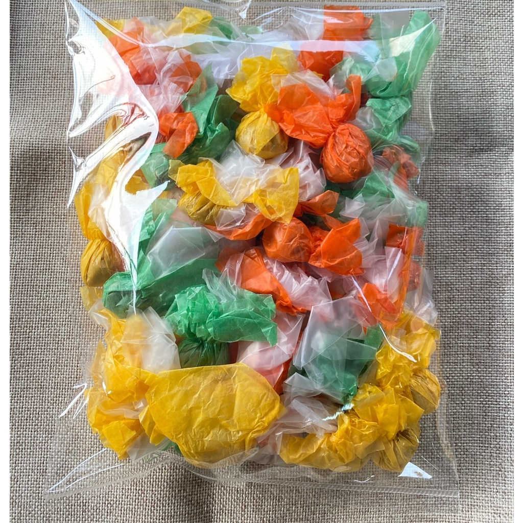 ทอฟฟี่ทุเรียน ลูกอมรสกะทิทุเรียน หอมหวาน ละมุน สินค้าขายดีประจำร้านขนาด500กรัม