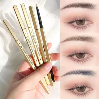 ดินสอเขียนคิ้ว กันน้ำ ดินสอเขียนคิ้วแบบหมุน 2 in 1 มีแปรงปัดคิ้วในตัว มี 5 สีให้เลือก